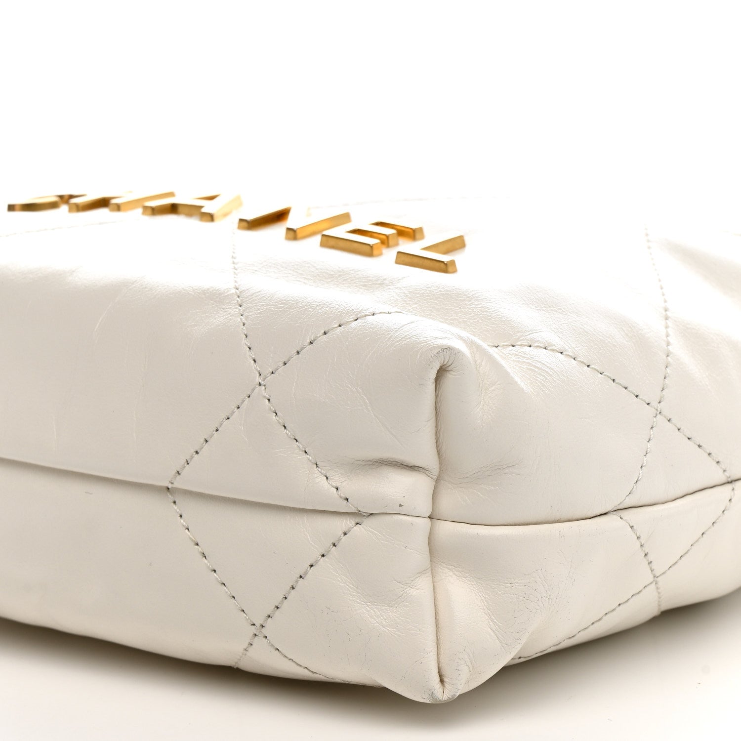 Chanel Shiny Calfskin Quilted Mini Chanel 22 White 10 of 15