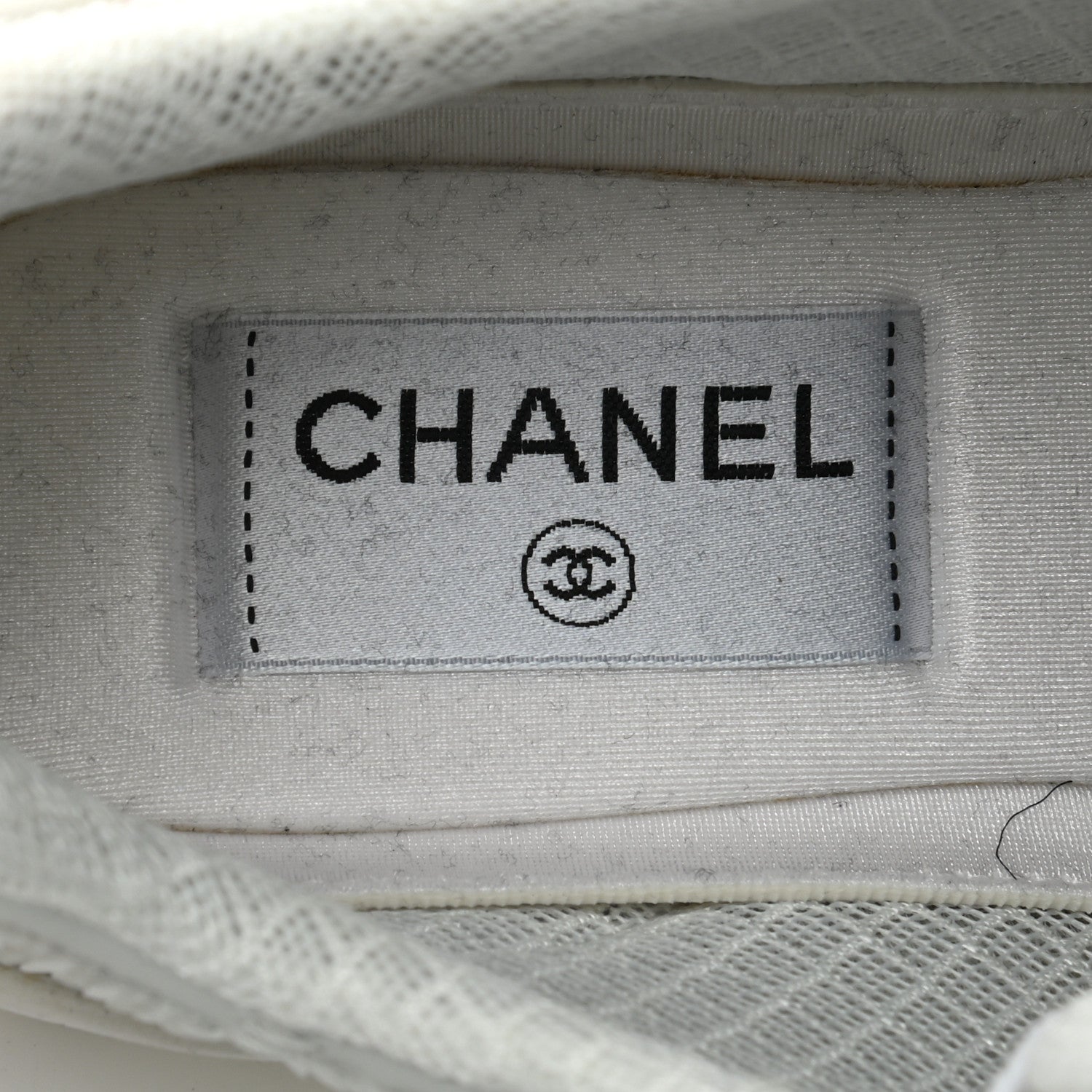 Chanel Sequin CC Sneakers 35.5 White 6 of 7