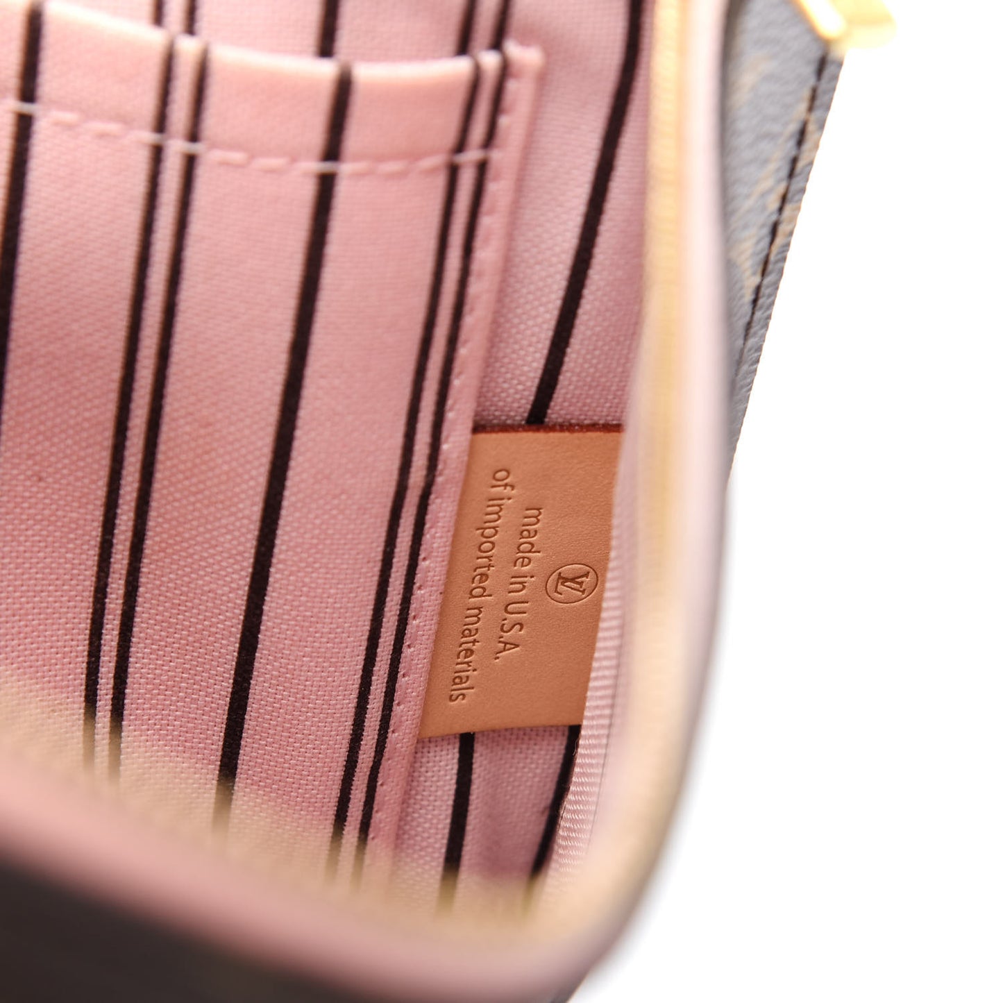 Monogram Neverfull MM GM Pochette Rose Ballerine