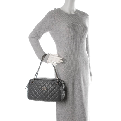 Chanel Aged Calfskin Quilted Medium Reissue Camera Case Grey 2 of 7