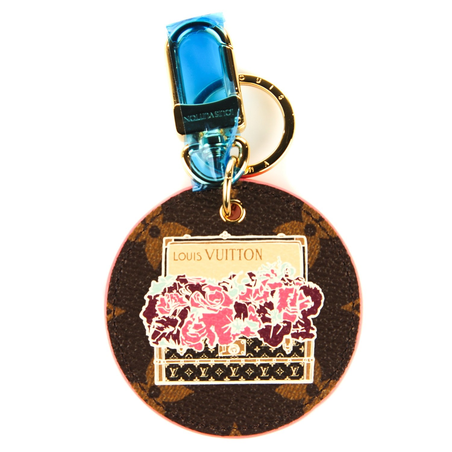 Louis Vuitton Monogram Illustre Posies Bag Charm 1 of 5
