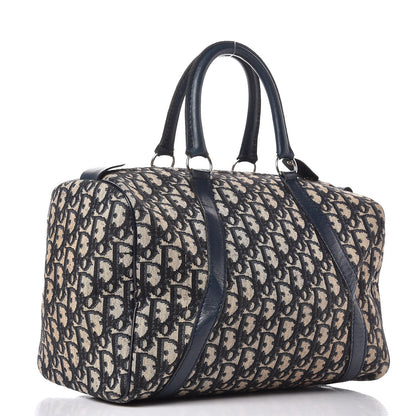 Christian Dior Monogram Boston Navy Blue 3 of 15