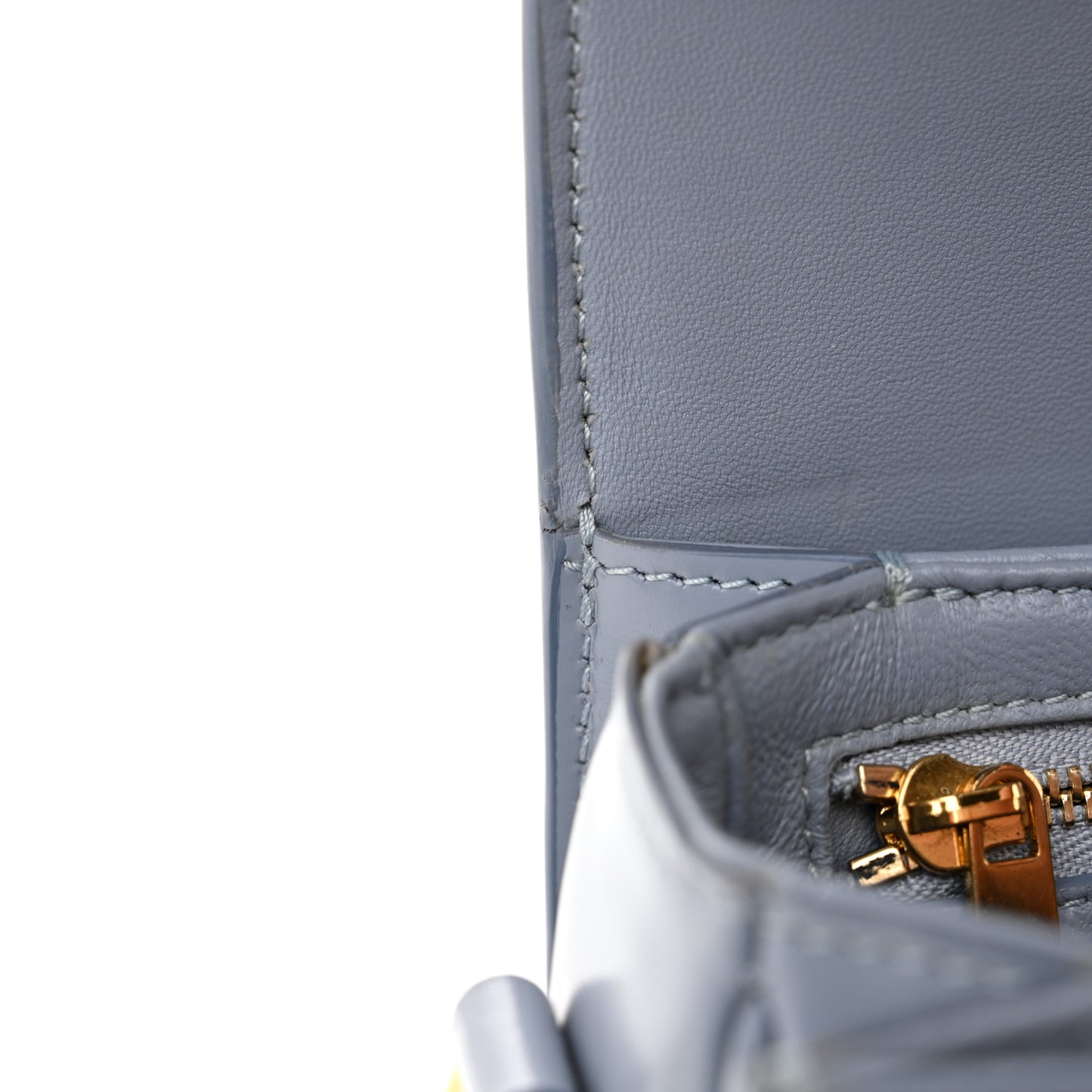 Shiny Calfskin Teen Triomphe Pearl Blue