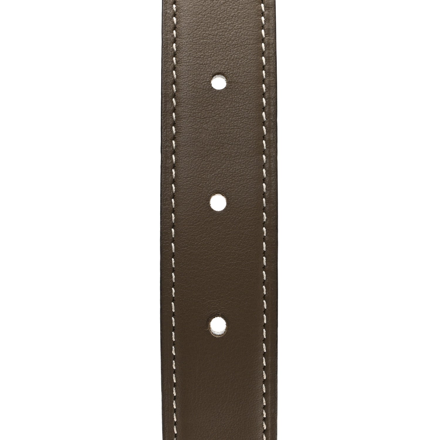Hermes Swift Epsom 32mm Belt Strap 90 36 Etoupe White 5 of 10