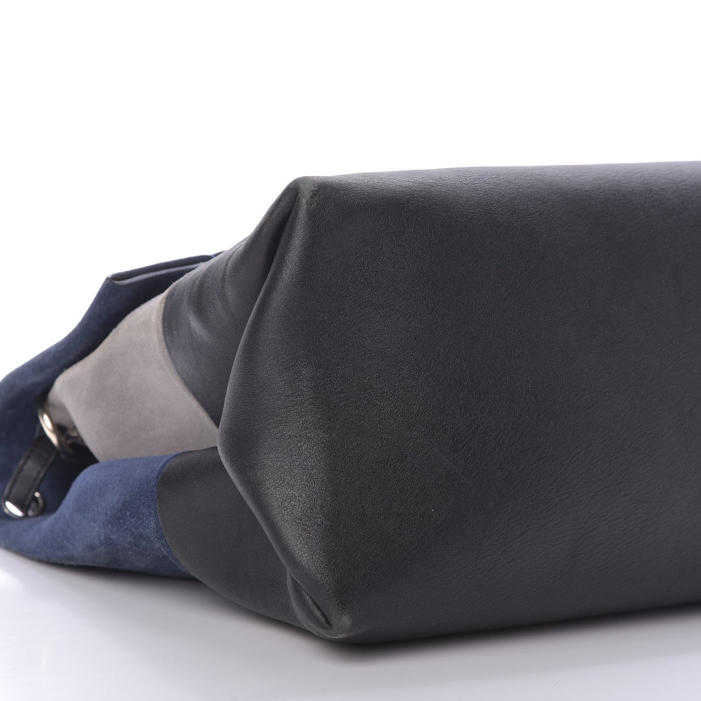 Calfskin Suede All Soft Shoulder Bag Ocean Blue