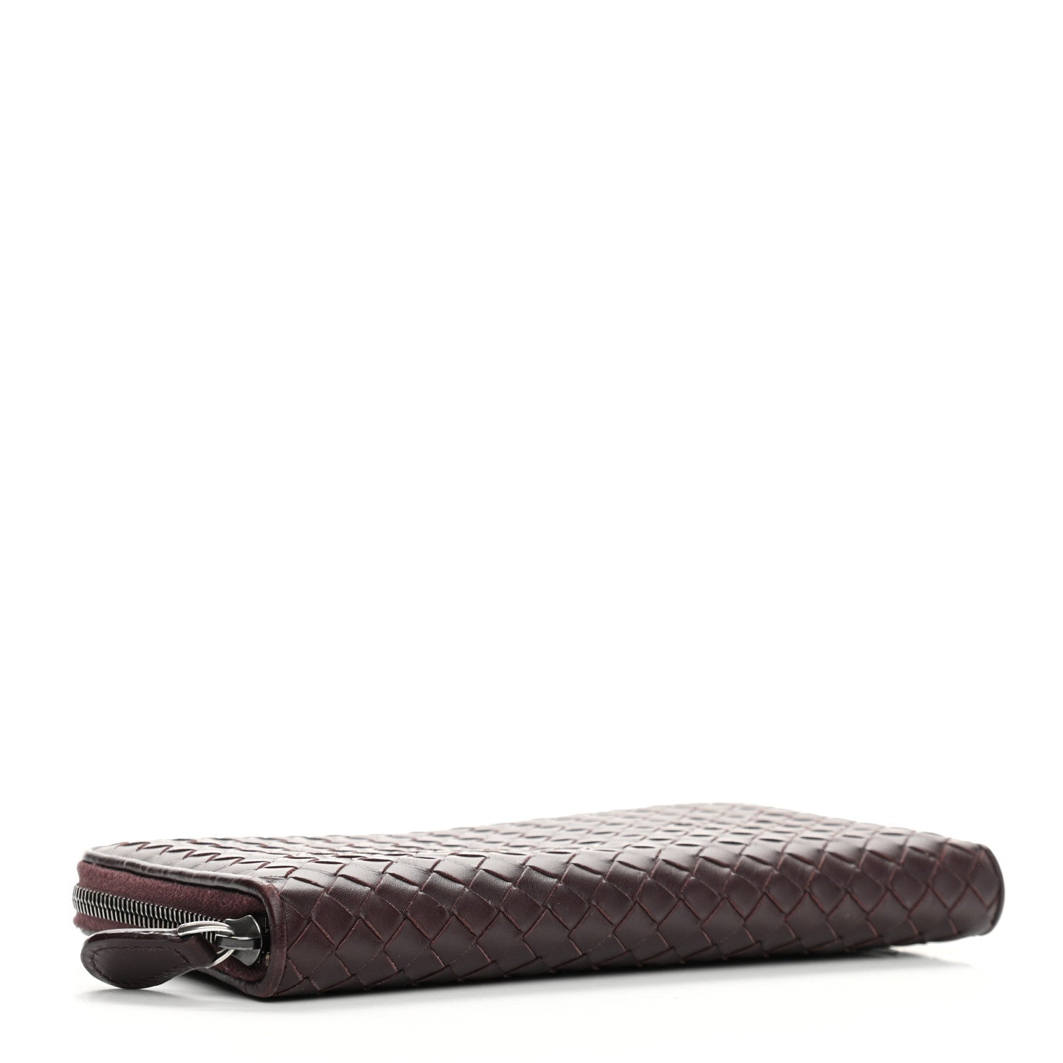 Bottega Veneta Nappa Intrecciato Zip Around Wallet Aubergine 4 of 10