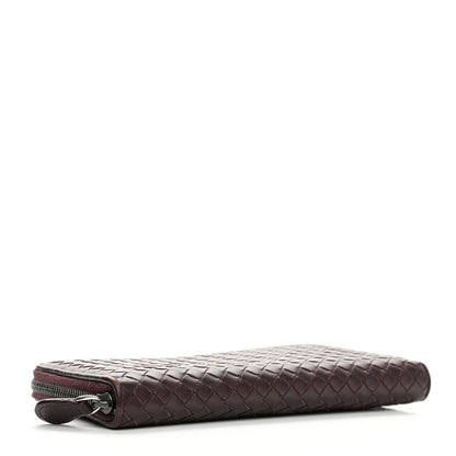 Bottega Veneta Nappa Intrecciato Zip Around Wallet Aubergine 4 of 10