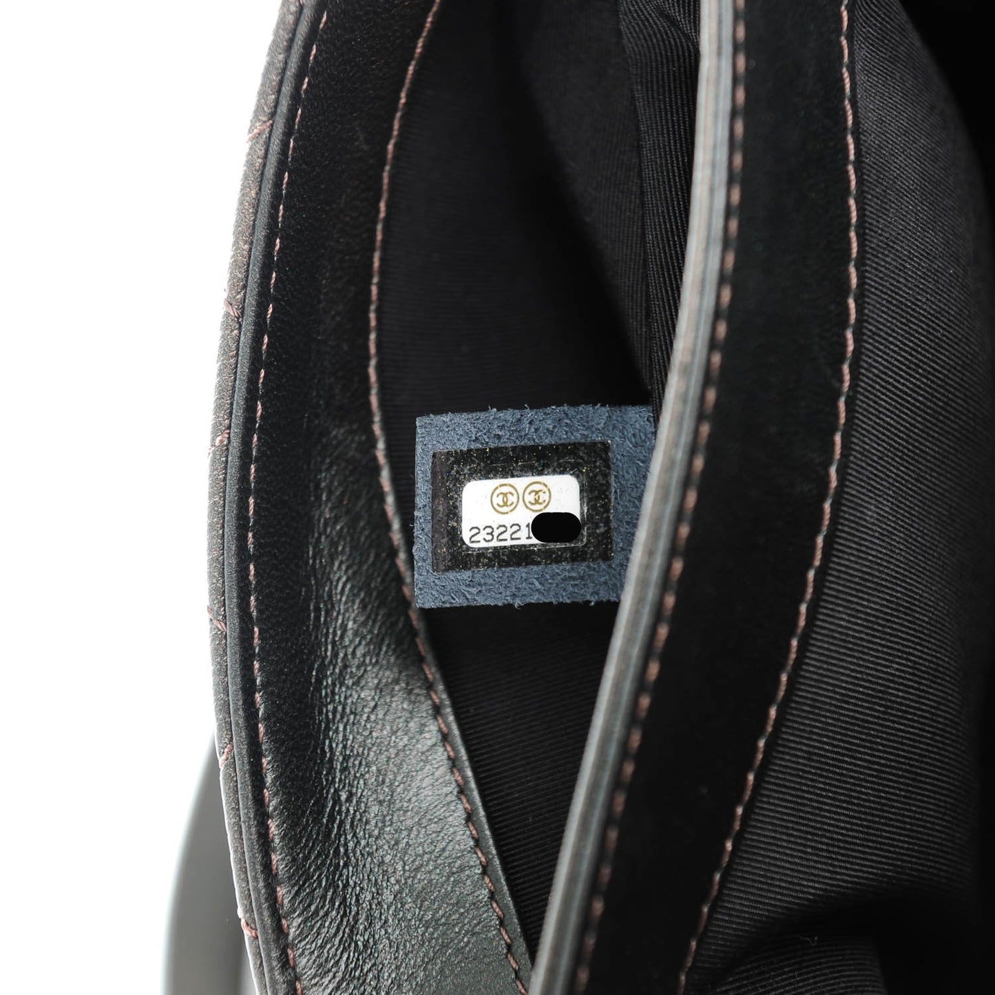 Metallic Goatskin Quilted Small Rock In Rome Flap Charcoal