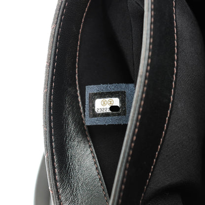 Chanel Metallic Goatskin Quilted Small Rock In Rome Flap Charcoal 7 of 8