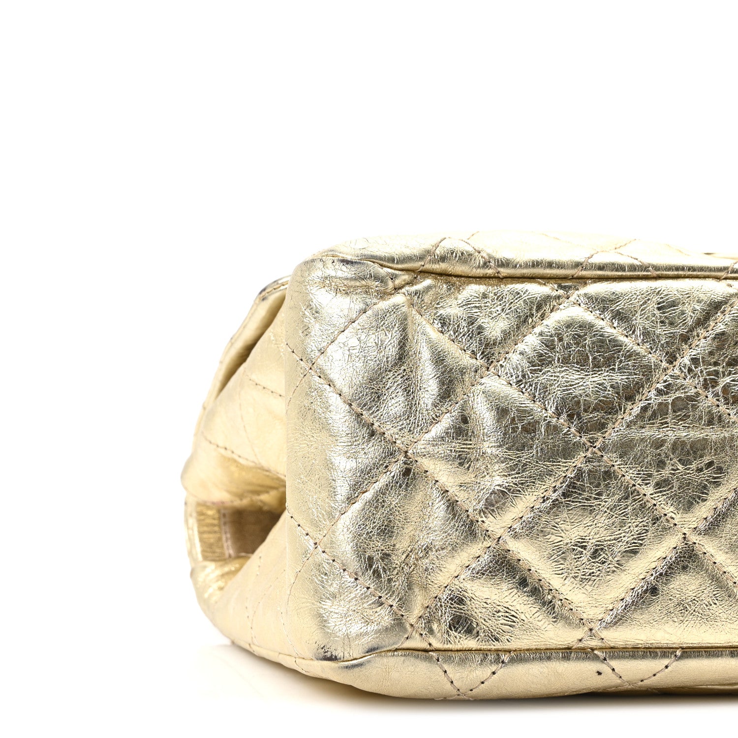Chanel Metallic Aged Calfskin Quilted 2.55 Reissue 227 Flap Gold 9 of 10