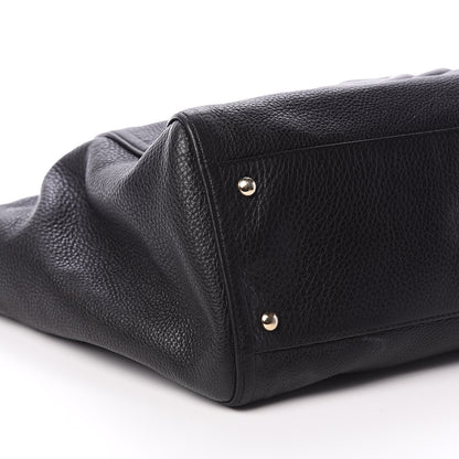 Gucci Pebbled Calfskin Medium Soho Shoulder Bag Black 7 of 8