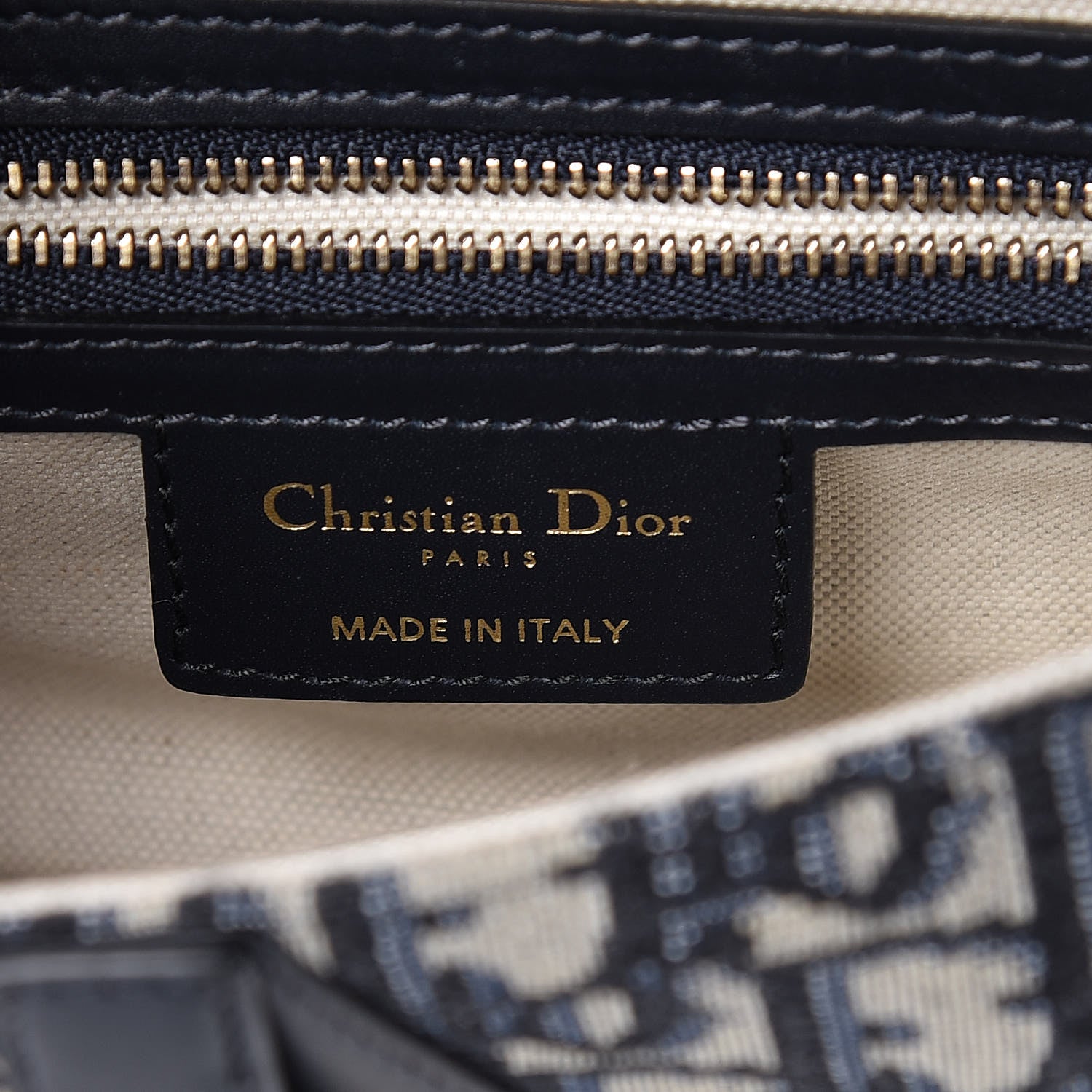 Christian Dior Oblique Saddle Bag Blue 6 of 7