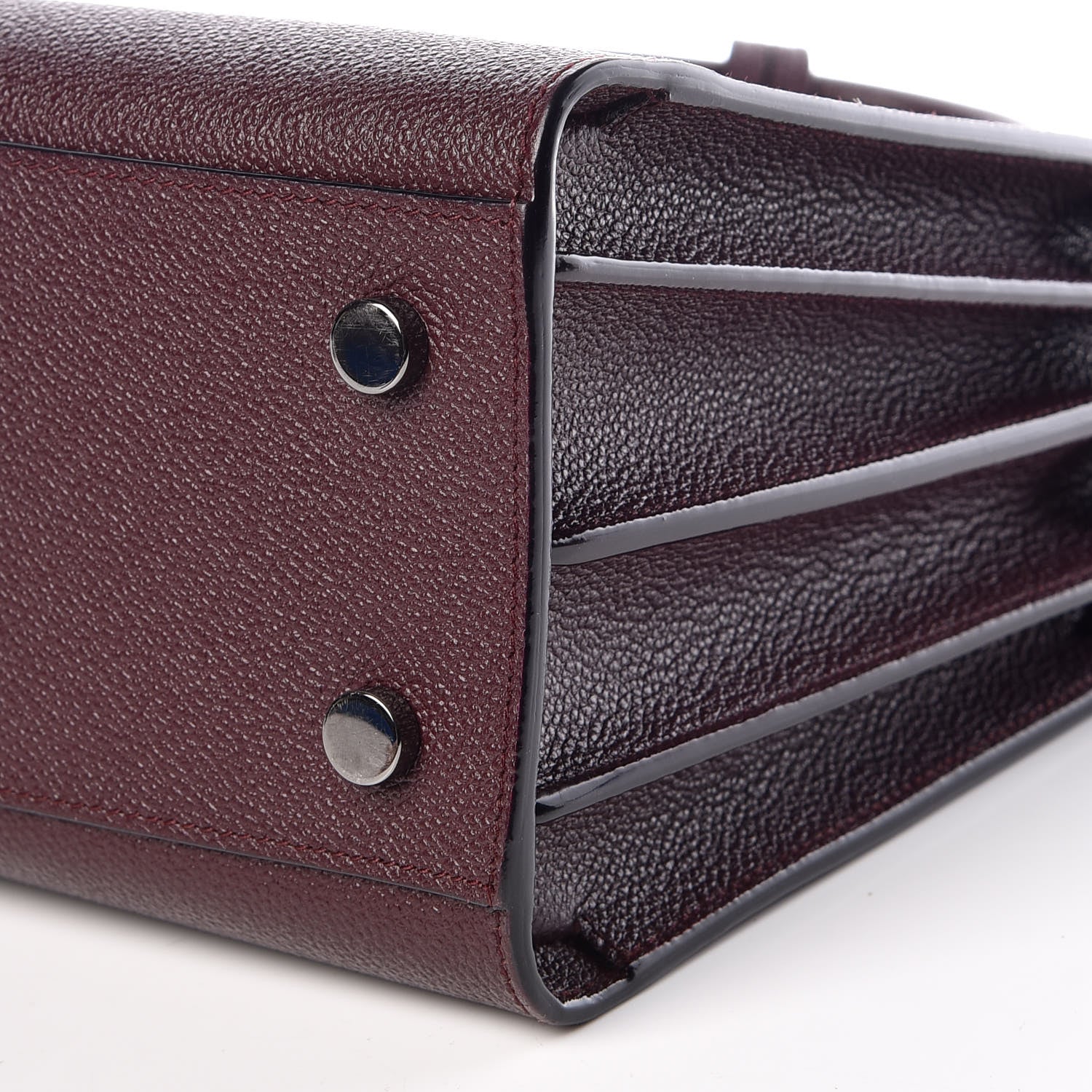Saint Laurent Grained Calfskin Baby Sac De Jour Amaranto 10 of 10
