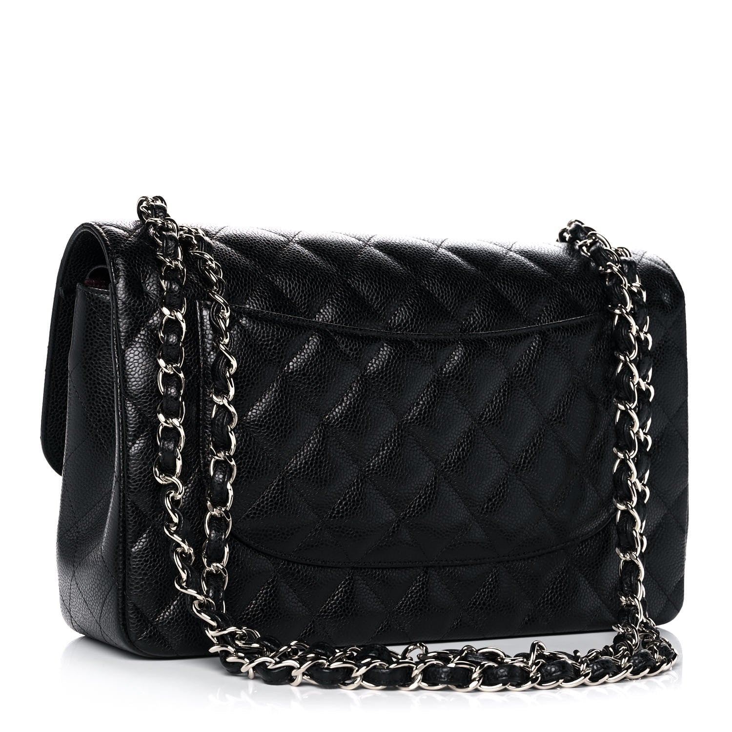 Chanel Caviar Quilted Jumbo Double Flap Black 3 of 12