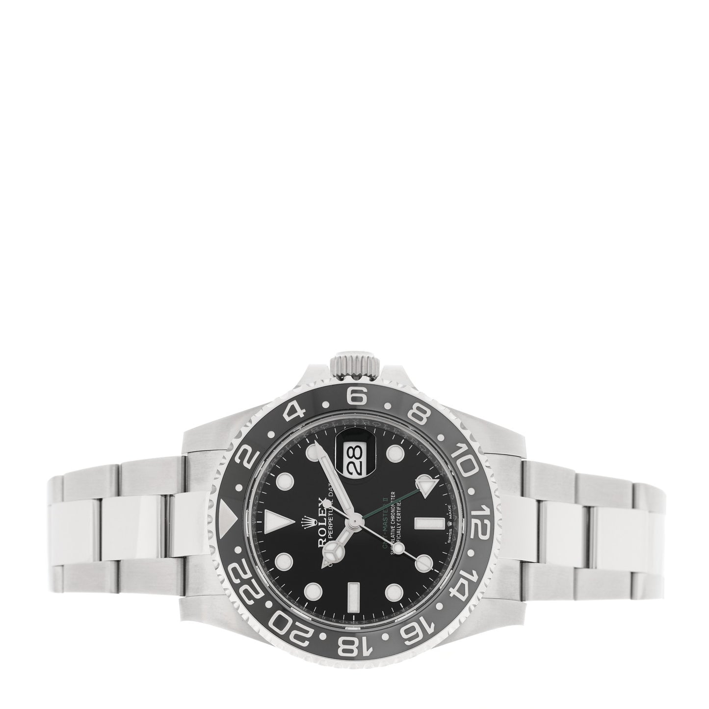 Stainless Steel 40mm Oyster Perpetual Date GMT Master II Bruce Wayne Watch Black 126710GRNR