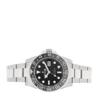 Rolex Stainless Steel 40mm Oyster Perpetual Date GMT Master II Bruce Wayne Watch Black 126710GRNR 2 of 5