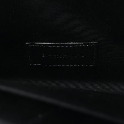 Saint Laurent Lambskin Patent Monogram Cassandre Clasp Flap Pouch Off White Black 7 of 7