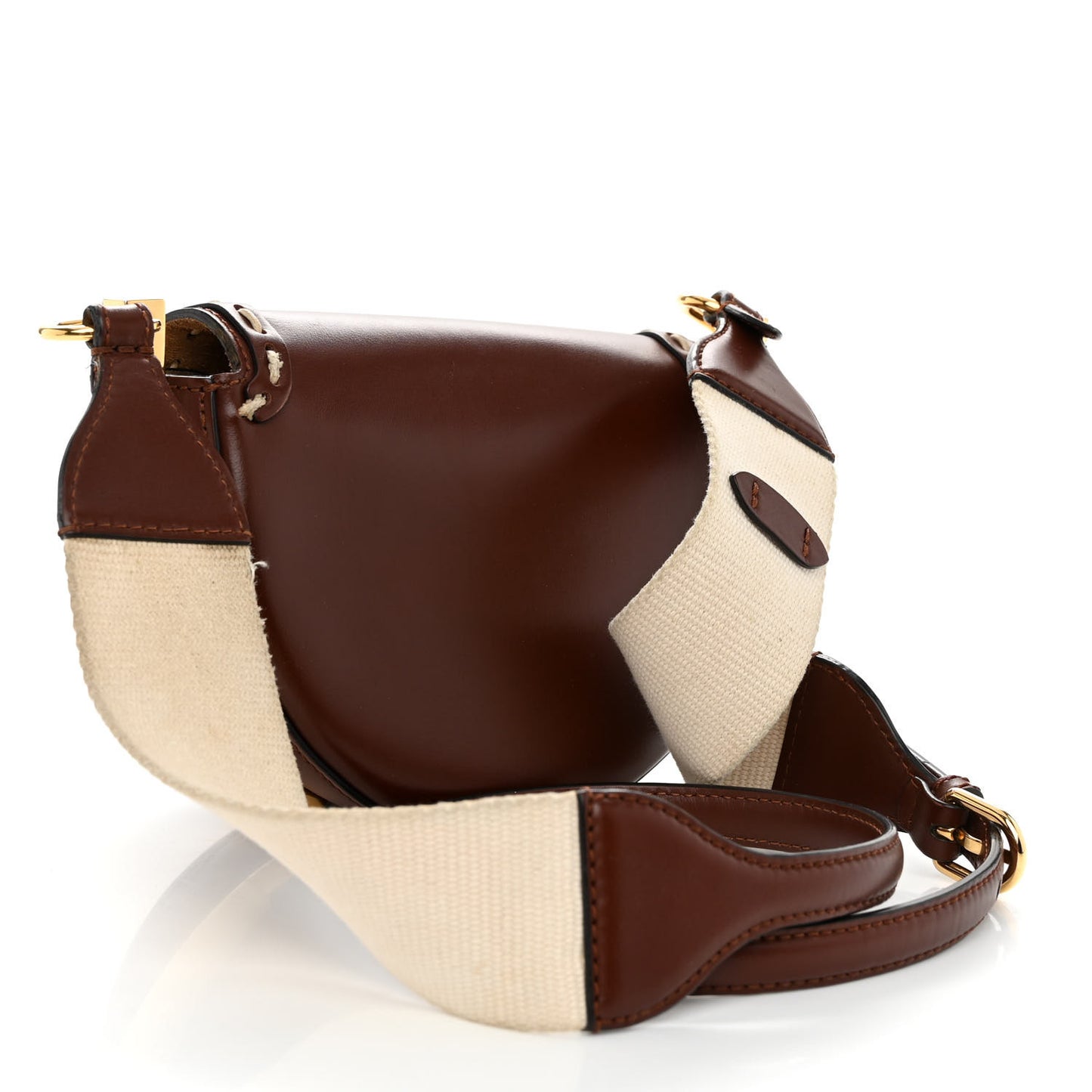 Vitello King Plexiglass Macro Stitchings Moonlight Shoulder Bag Praline