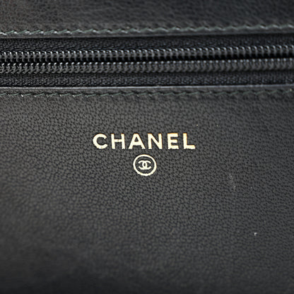 Chanel Sheepskin Quilted Mini Vintage Mademoiselle Wallet On Chain WOC Black 6 of 13