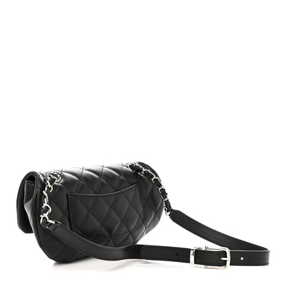 Chanel Calfskin Quilted CC Uniform Flap Belt Bag Black 3 of 12