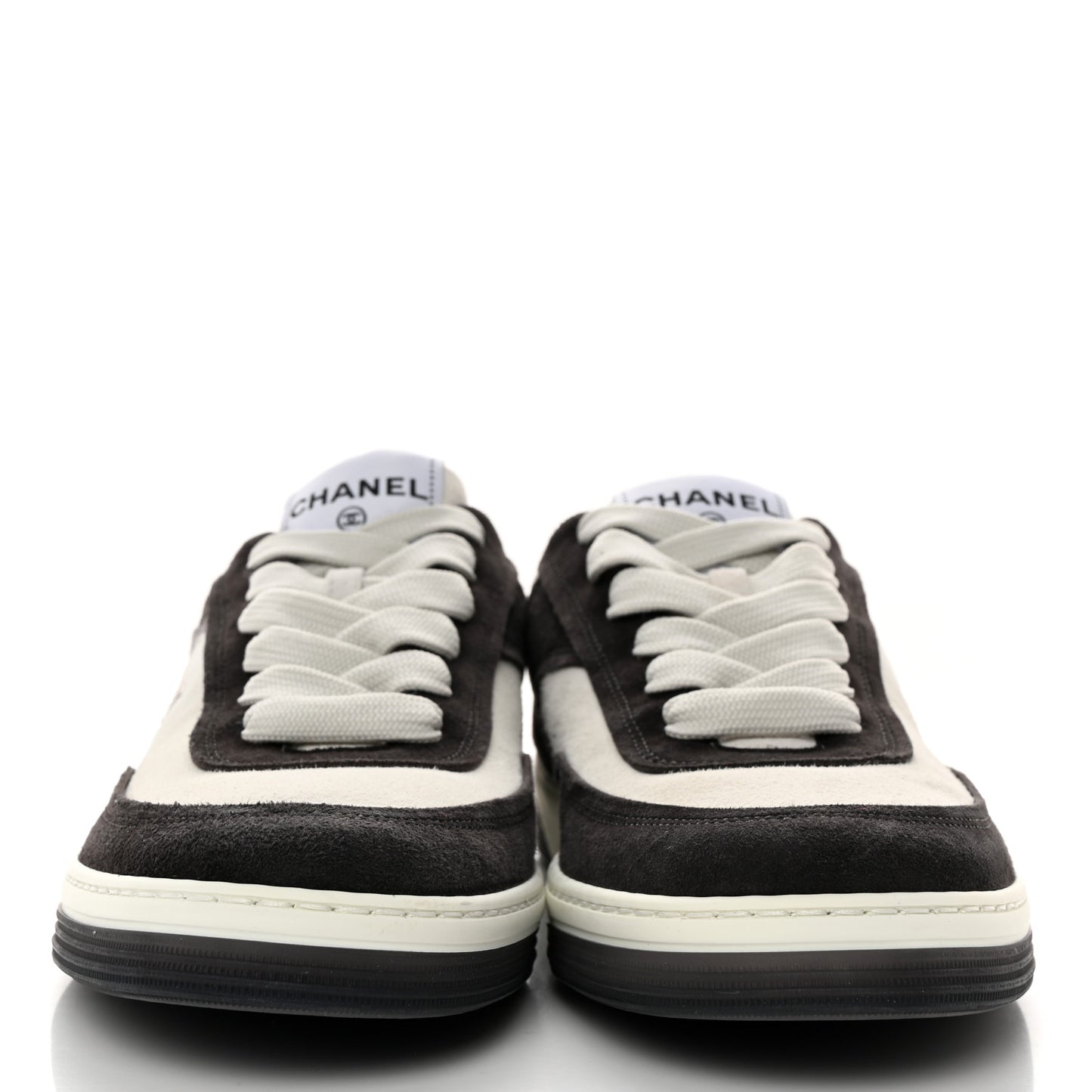 Suede Kidskin Womens CC Sneakers 40 Black White