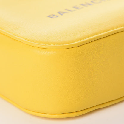 Balenciaga Smooth Calfskin Logo XS Everyday Camera Bag Jaune Soleil Black 5 of 10