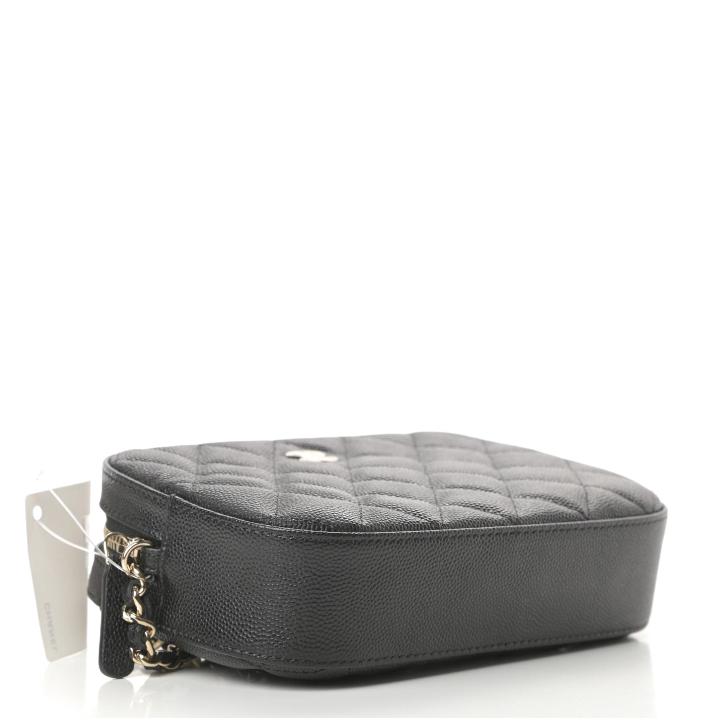Caviar Quilted Vanity With Chain Black