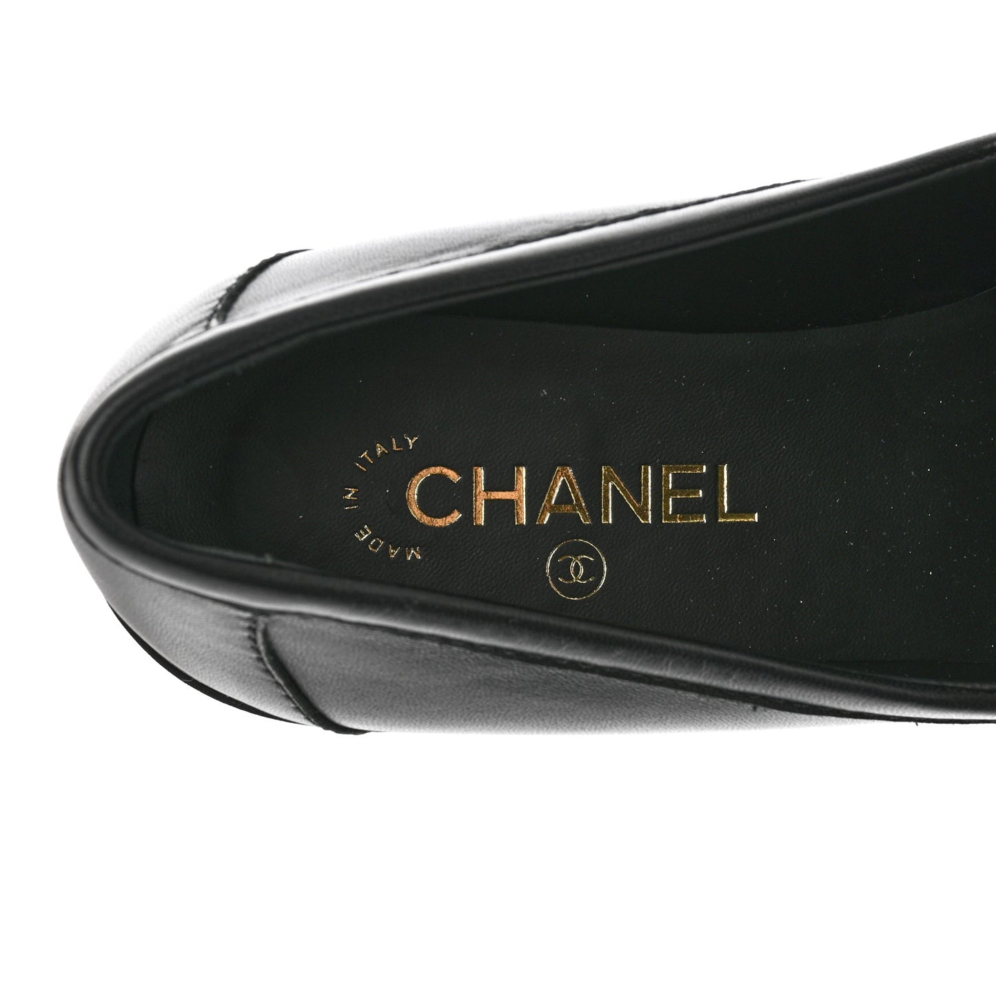 Lambskin Quilted CC Turnlock Loafers 42 Black