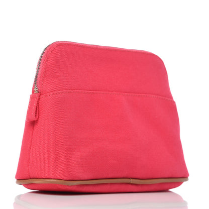 Hermes Cotton Bolide Travel Cosmetic Pouch Rose Extreme 3 of 8