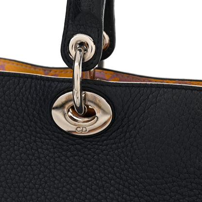 Christian Dior Bullcalf Medium Diorissimo Tote Navy 12 of 16