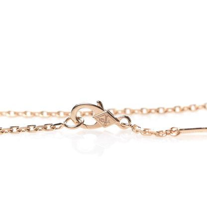 Van Cleef & Arpels 18K Rose Gold Letterwood Magic Alhambra Long Necklace 5 of 9
