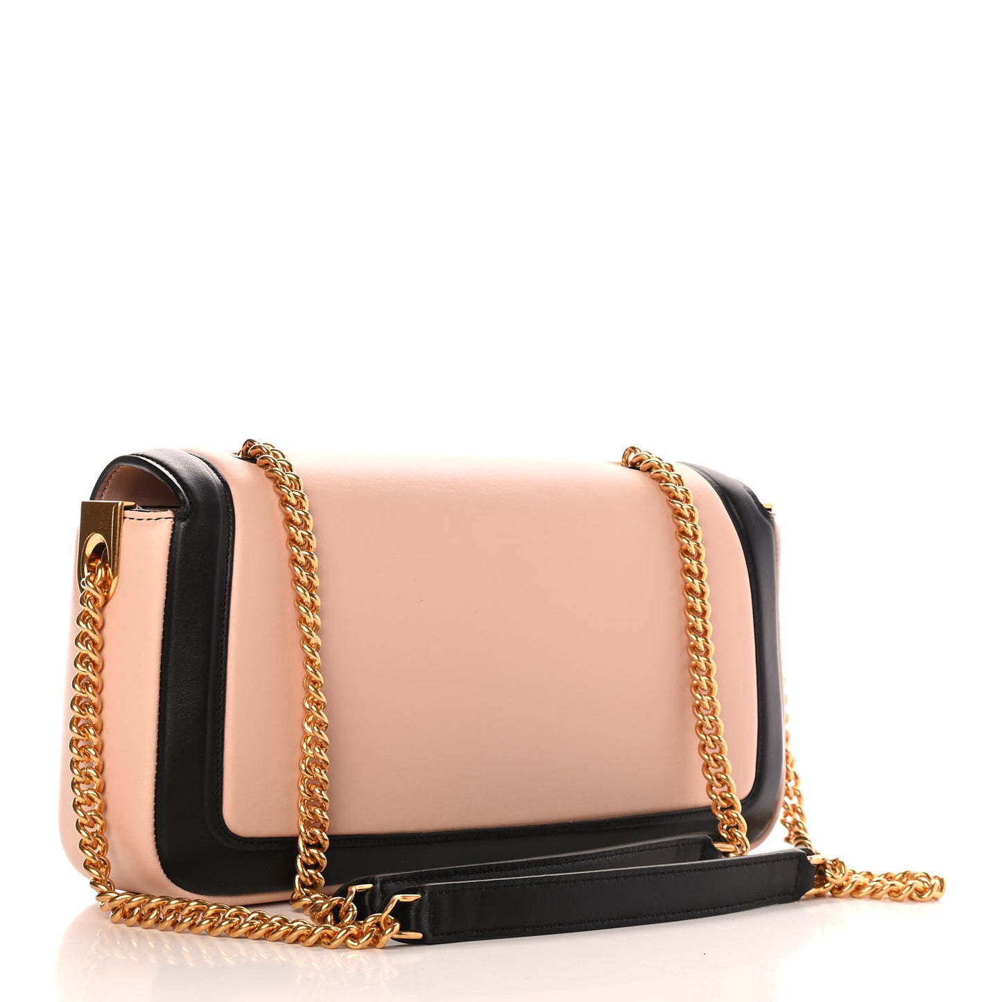 Nappa Apolo Bi-Color Chain Baguette Rosa Quarzo Black