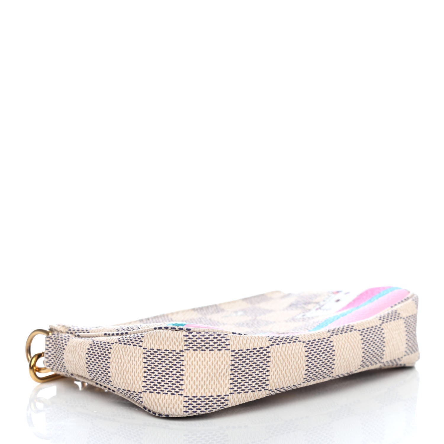Louis Vuitton Damier Azur 2016 Christmas Animation Mini Pochette Accessories 3 of 4