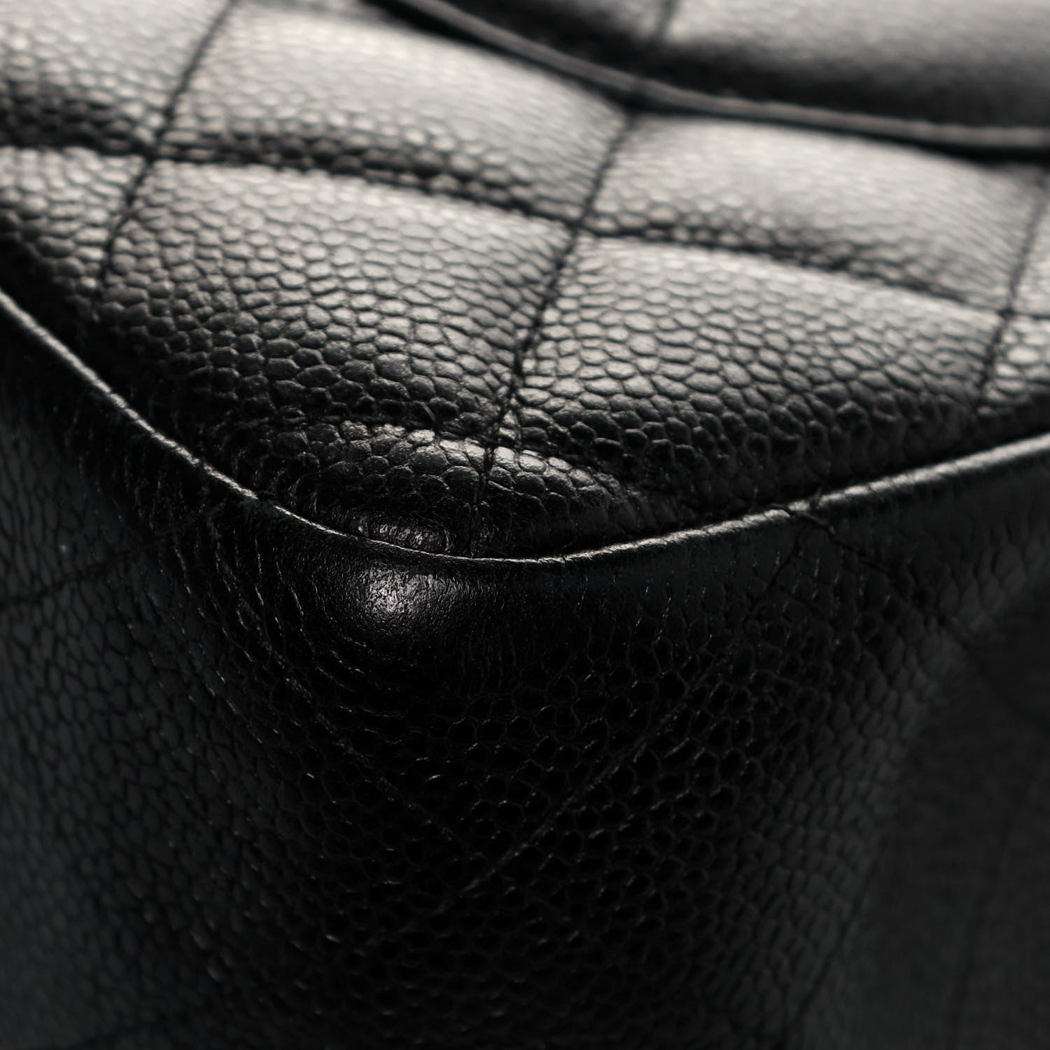 Chanel Caviar Quilted Jumbo Double Flap Black 11 of 12