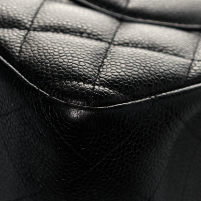 Chanel Caviar Quilted Jumbo Double Flap Black 11 of 12