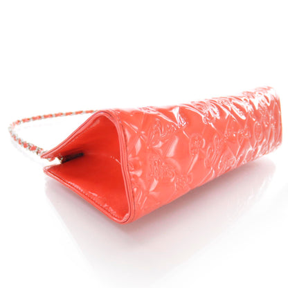 Chanel Patent Calfskin Lucky Symbols Pochette Coral 4 of 7