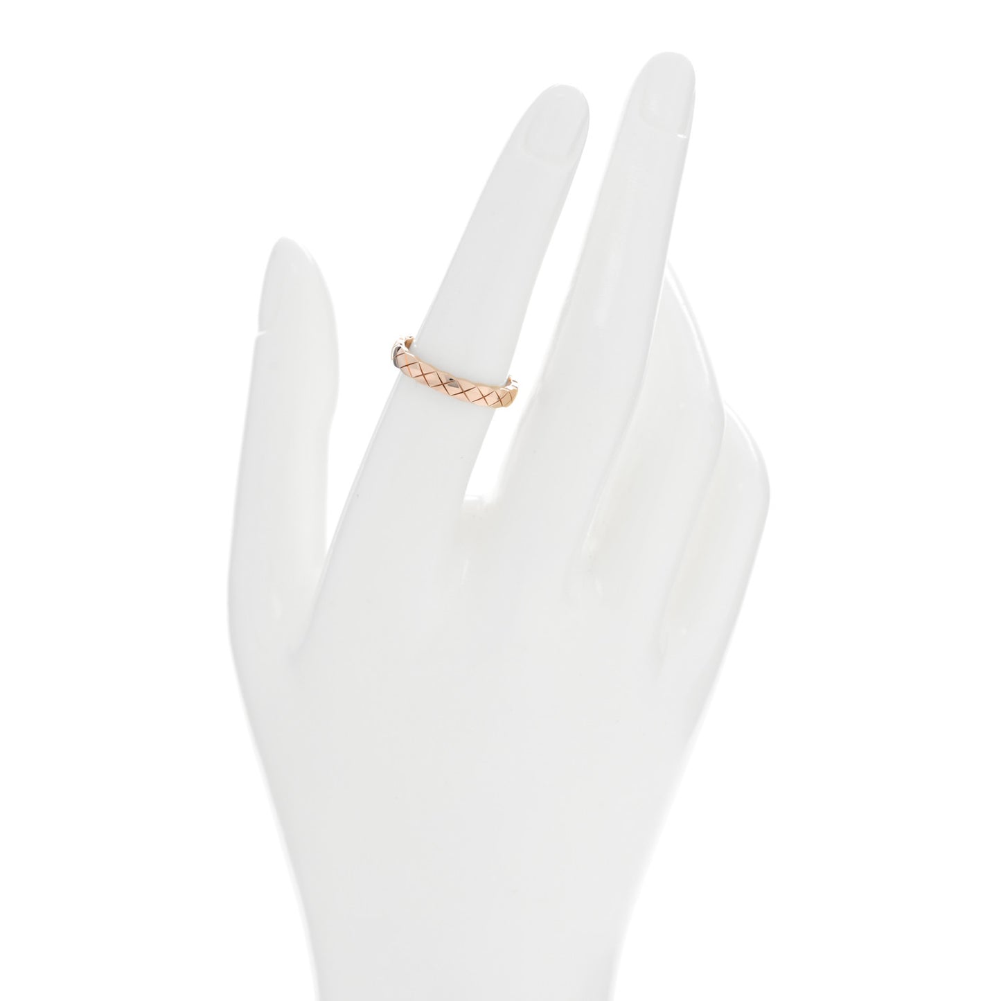 18K Beige Gold Mini Coco Crush Ring 54 6.75