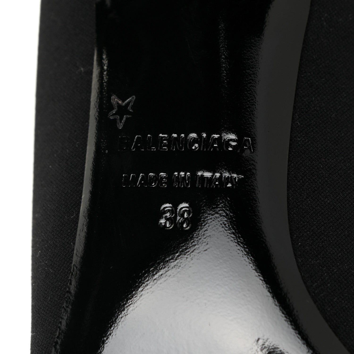 Balenciaga Spandex Pointed Toe Knife Thigh High Boots 38 Black 6 of 7