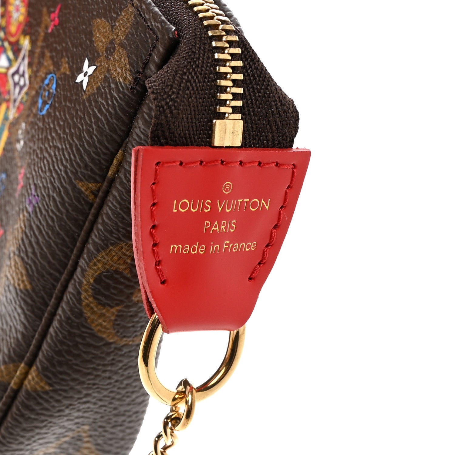 Louis Vuitton Monogram 2020 Christmas Animation Bumper Cars Mini Pochette Accessories Coquelicot 6 of 7