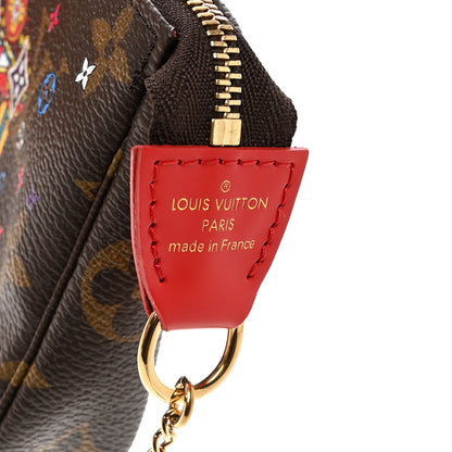 Louis Vuitton Monogram 2020 Christmas Animation Bumper Cars Mini Pochette Accessories Coquelicot 6 of 7