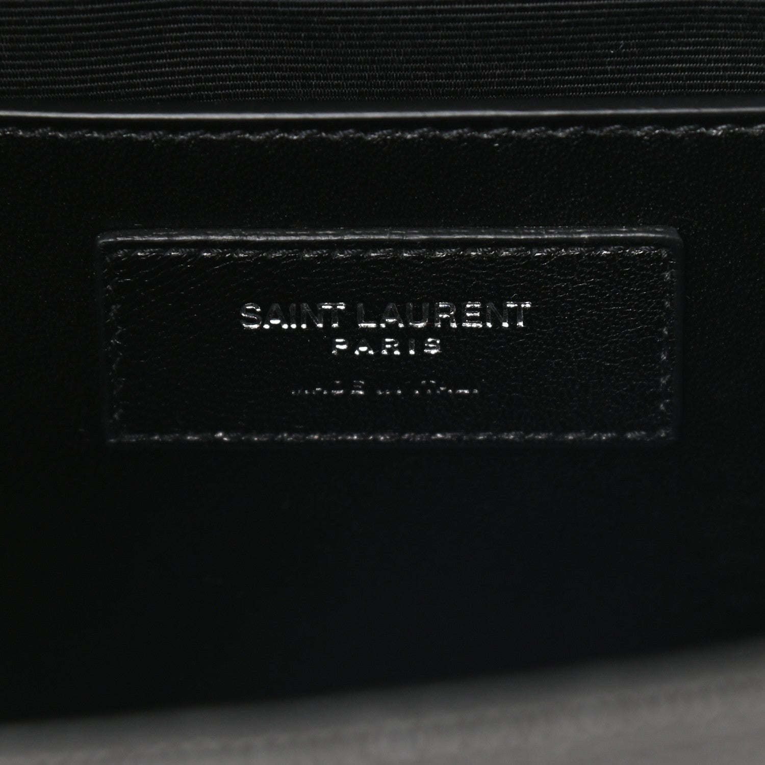 Saint Laurent Grain De Poudre Textured Mixed Matelasse Triquilt Medium Monogram Asphalt 5 of 7