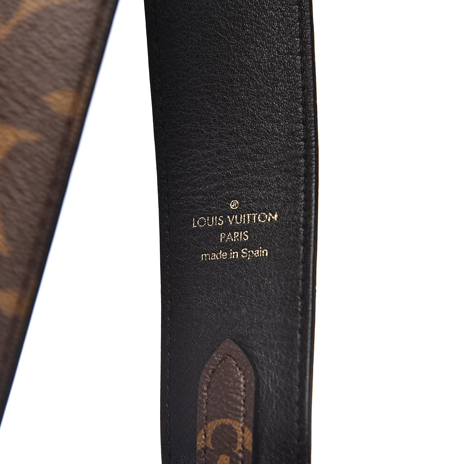 Louis Vuitton Monogram Bandouliere Shoulder Strap Black 3 of 4