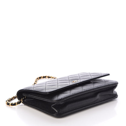 Chanel Caviar Quilted Wallet On Chain WOC Black 4 of 11