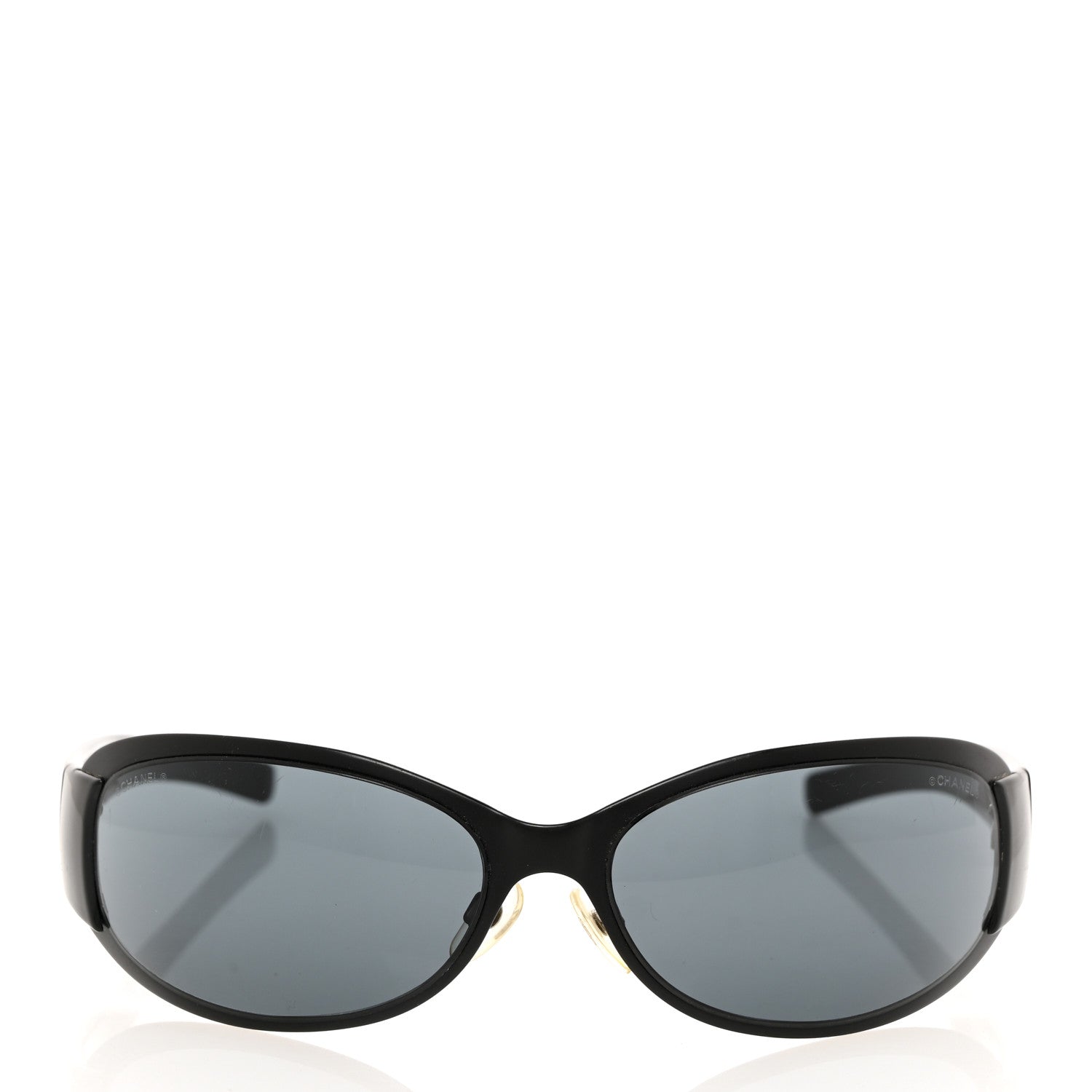 Chanel Acetate CC Sunglasses 4116 Black Black 2 of 9