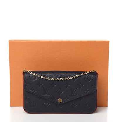 Louis Vuitton Empreinte Pochette Felicie Chain Wallet Marine Rouge 12 of 12