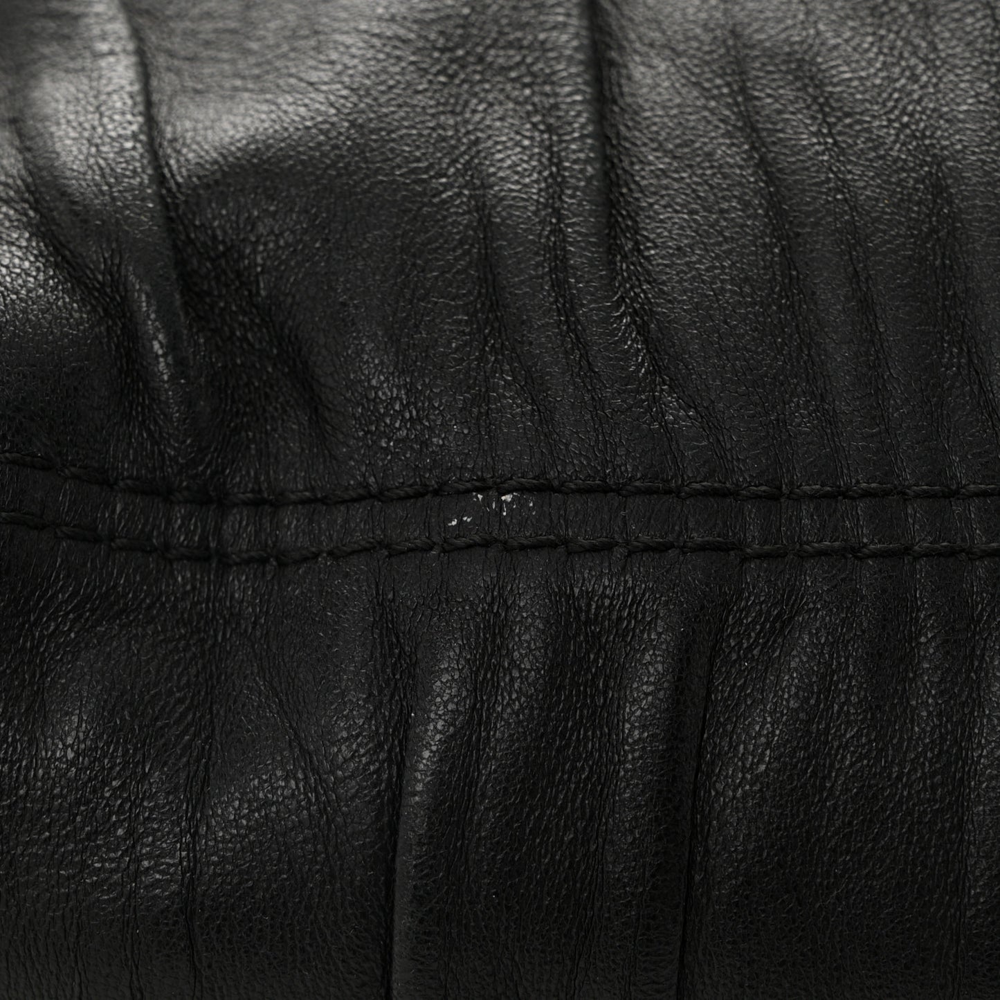 Nappa Dressy Gaufre Framed Tote Black