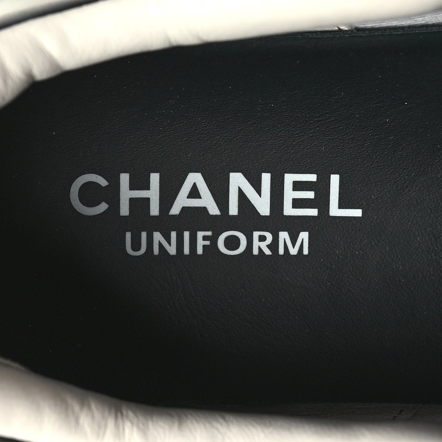 Chanel Calfskin CC Womens Sneakers 38 Black 8 of 8