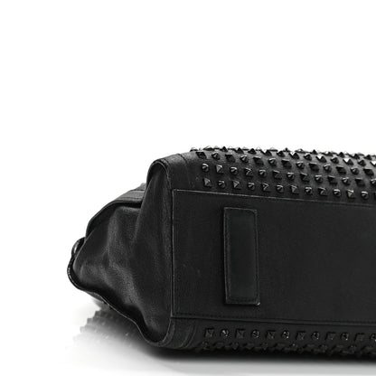 Alexander McQueen Lambskin Studded Large De Manta Tote Black 8 of 13
