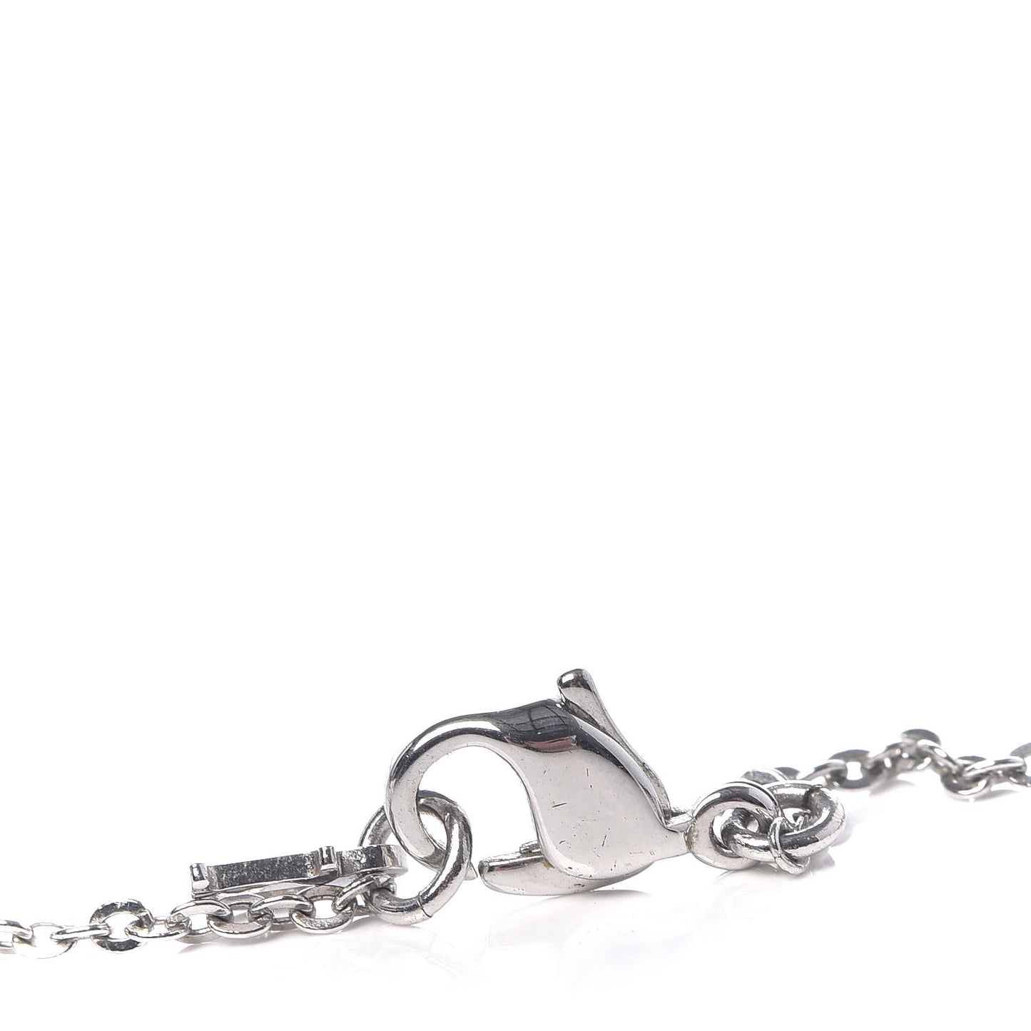 Metal Logo Necklace Silver