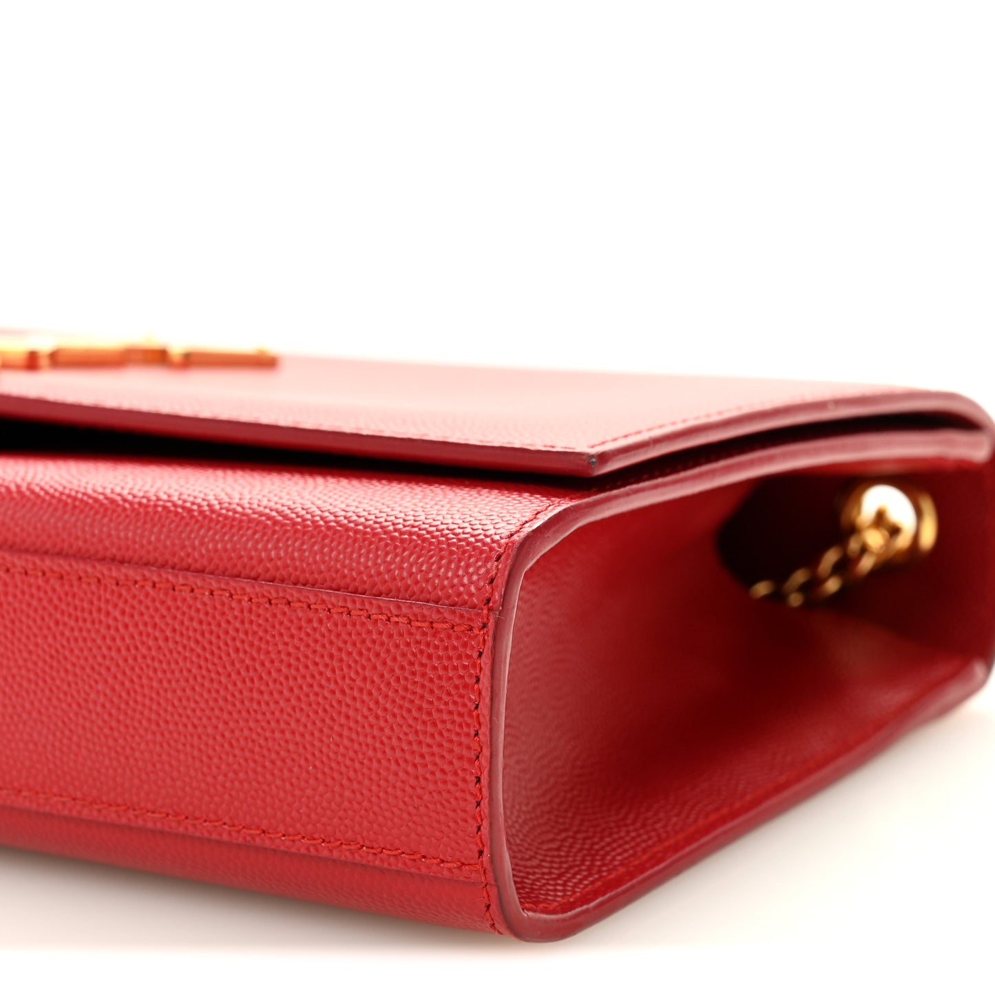 Grain De Poudre Medium Monogram Kate Satchel Red